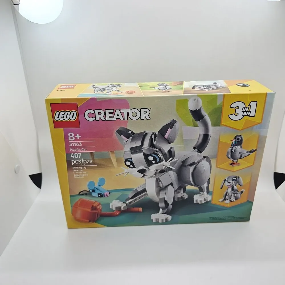 LEGO CREATOR 3 in 1 PLAYFUL CAT 31163 Building Toy Set 407 Pc NEW Sealed Box - Picture 2 of 6